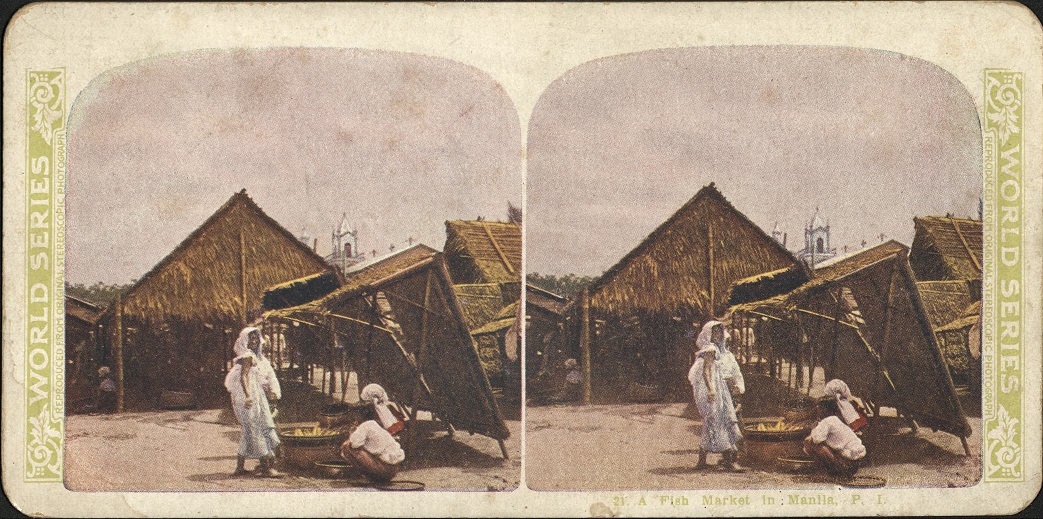 A Fish Market in Manila, P. I.